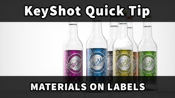 KeyShot Quick Tip: Materials On Labels