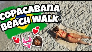 🇧🇷 Copacabana beach walk in Rio de Janeiro Brazil 4k 2021