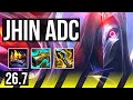 JHIN &amp; Pyke vs JINX &amp; Thresh (ADC) | Good KDA: 23/1/7 | KR Master | 26.7