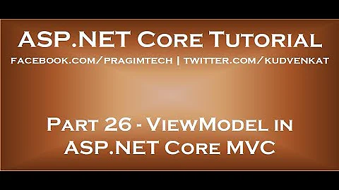 ViewModel in ASP NET Core MVC