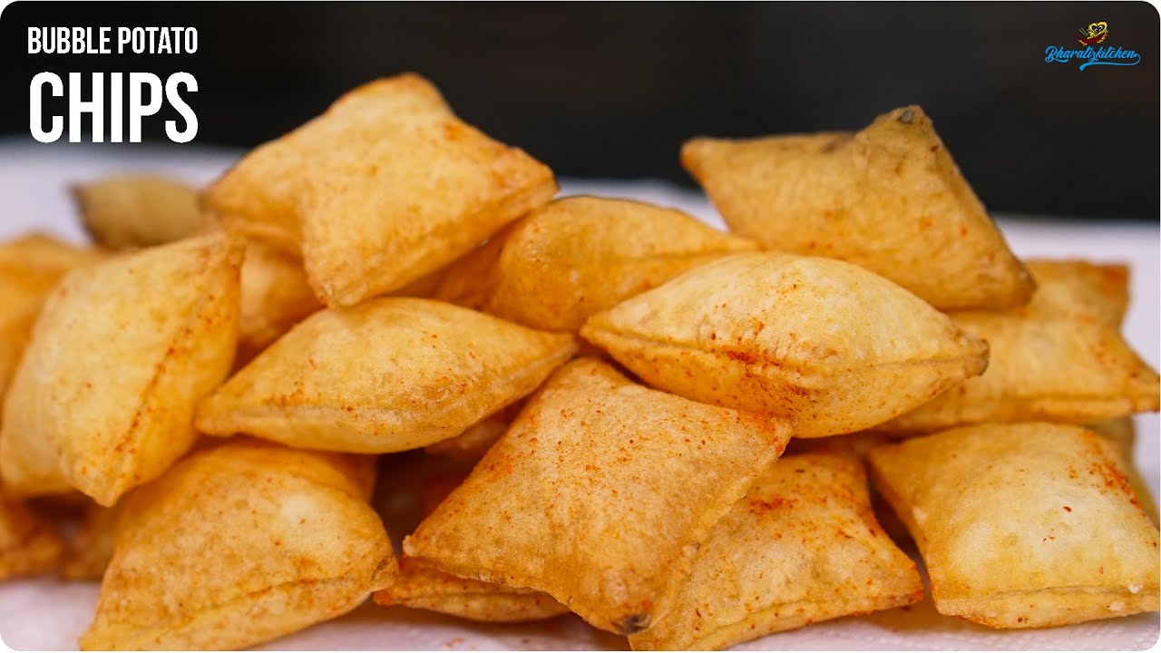 Bubble Potato Chips Potato Chips bharatizkitchen Telugu YouTube