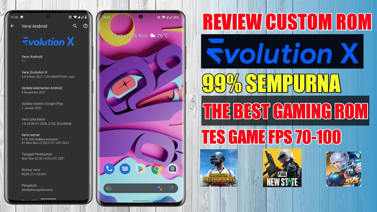 Review Custom Rom Evolution X Versi 5.9.4 Update 22 November 2021 + Tes ...