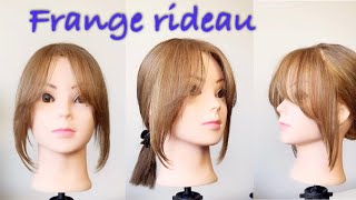 Tuto/comment faire une jolie frange rideau dégradé/Pretty layered curtain bangs