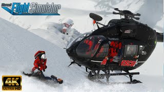 HPG H145 |  HEMS Rescue | Snowy Conditions | 4K | Microsoft Flight Simulator screenshot 5