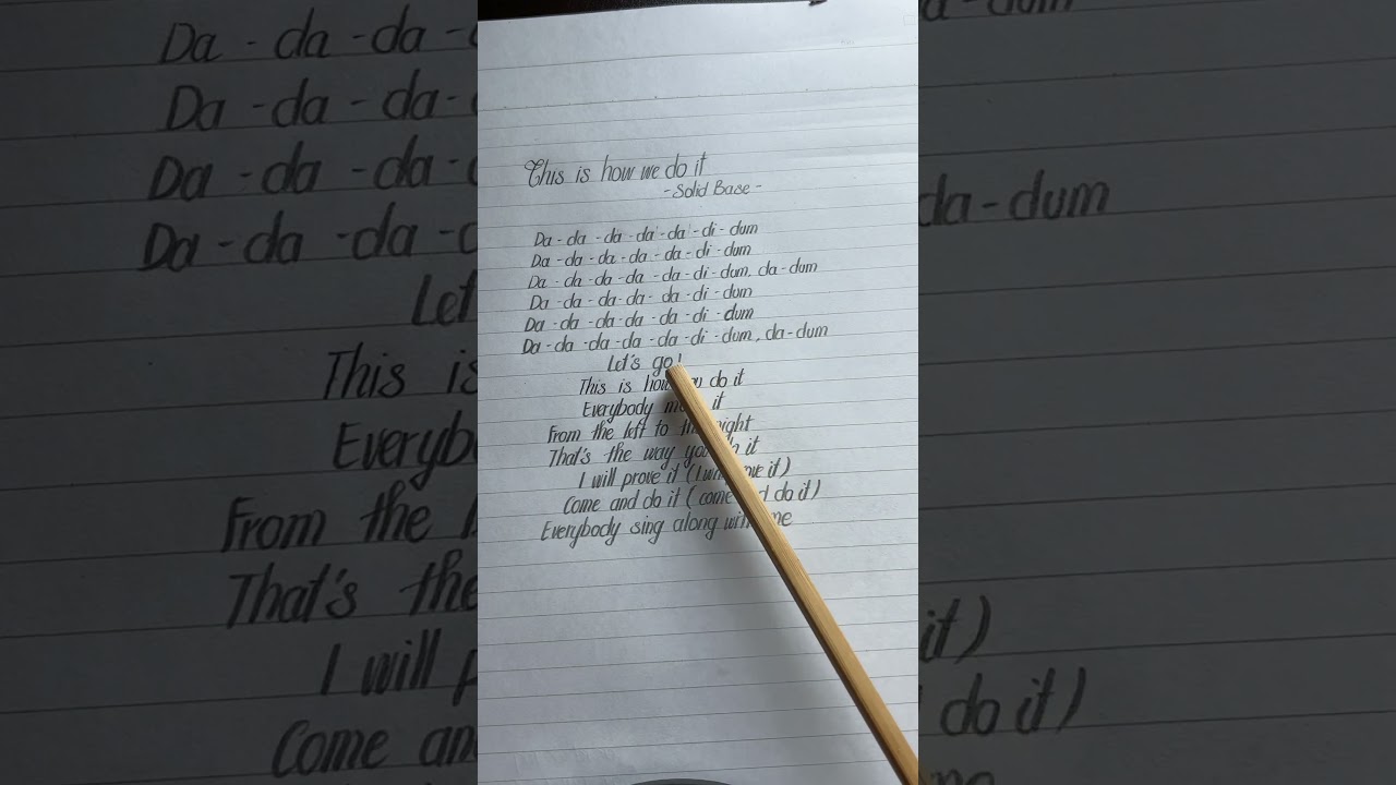 this is how we do it - solid base song lyrics. 