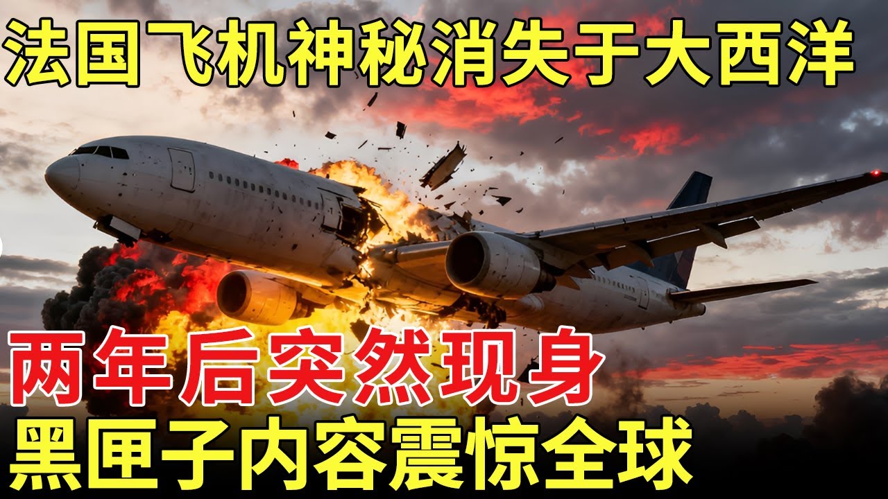 法国飞机神秘消失于大西洋，两年后突然现身，230具遗体面目全非，黑匣子内容震惊全球【历史档案】