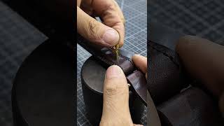 How to install copper rivets#shorts #bagmaking #leather #bag #brass #shortsvideo #copper #rivet