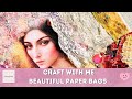 Craft With Me  Beautiful Paper Bag Pockets /  Happy Mail Idea Day 97