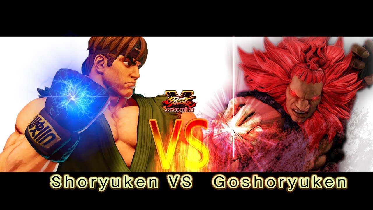 ONLINE MATCH SHORYUKEN VS GOSHORYUKEN [RYU VS AKUMA] STREET FIGHTER V AE