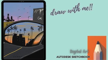 autodesk android drawing tutorial | Menggambar Pemandangan mudah