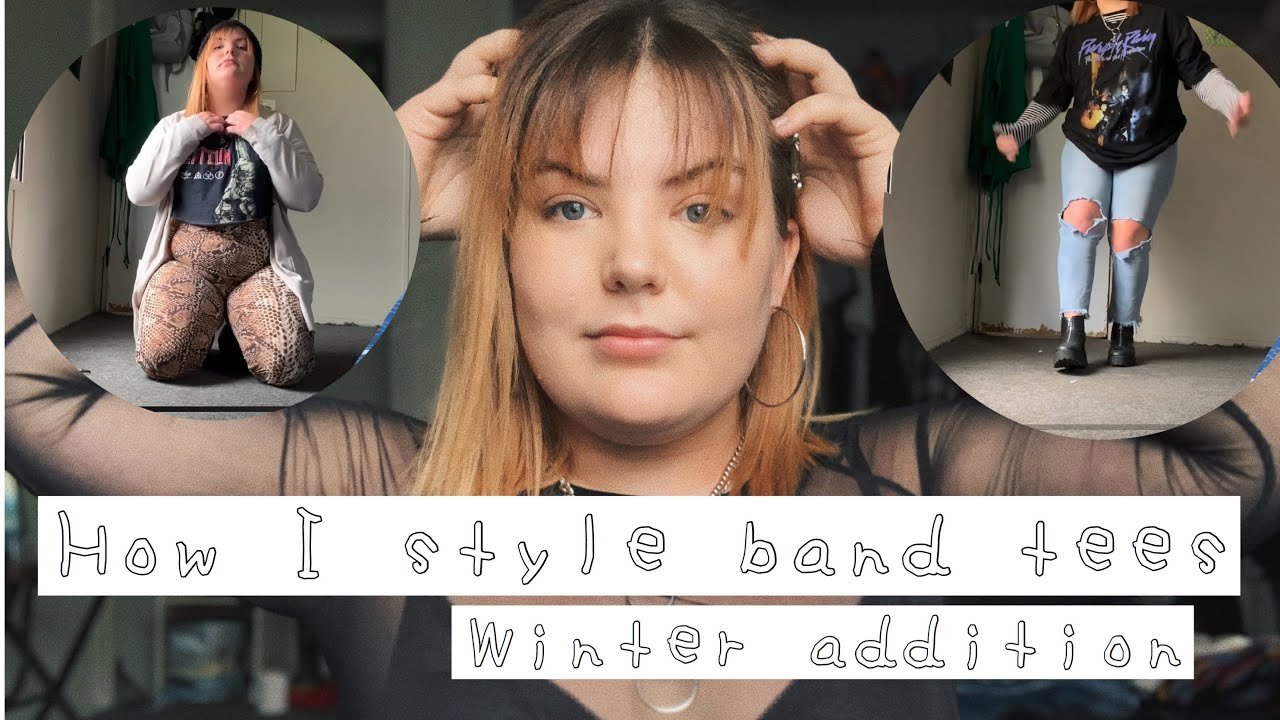 How I style band tees winter edition YouTube