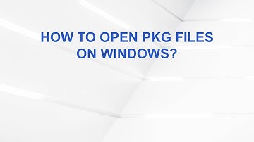 How to Open PKG Files on Windows?