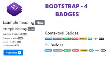 Badge in Bootstrap in Hindi | Bootstrap 4 Tutorial for beginners in Hindi - 13 #badge #bootstrap