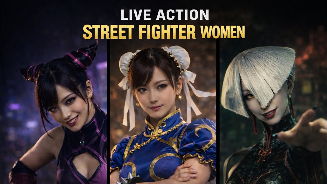 ストリートファイターの女性キャラを全員実写化してみた｜All Street Fighter Female Characters in Live Action