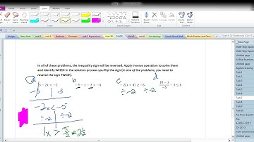 Solving Inequalities Using Inverse Operations