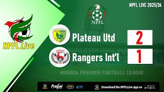 Plateau United vs Enugu Rangers highlights (2-1) - NPFL