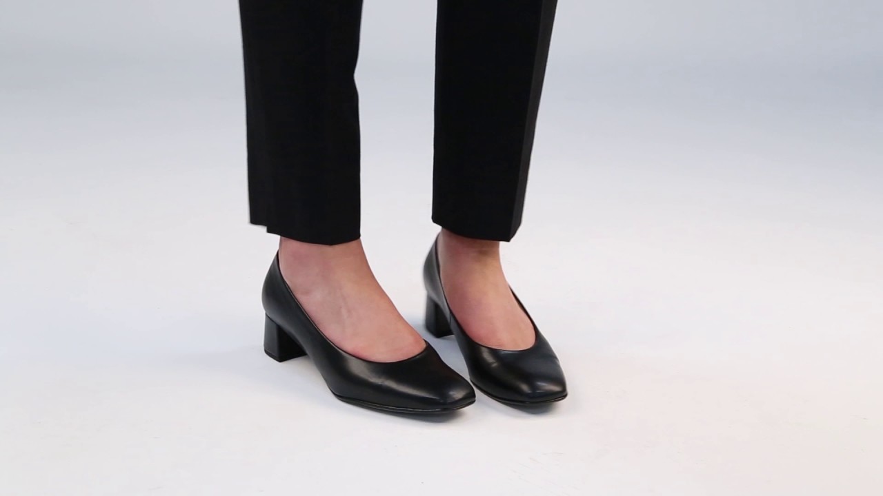 Gabor Deana Black Court Shoes