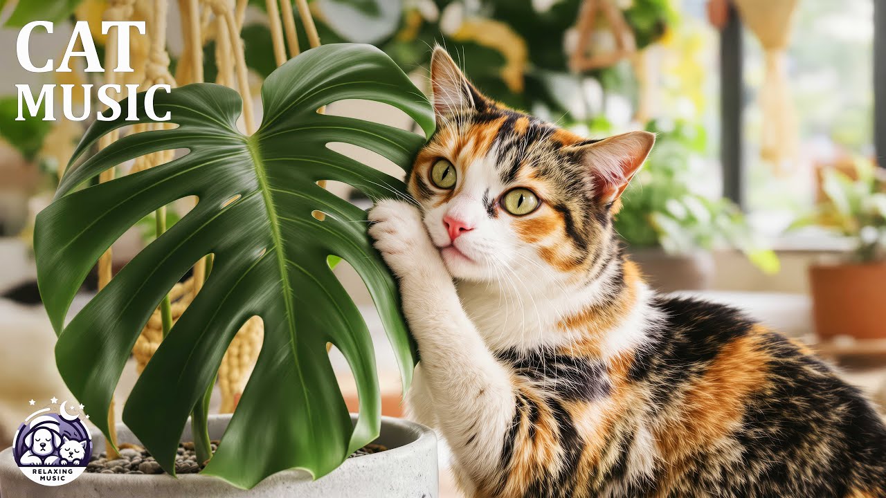 Успокаивающая музыка для кошек 🐱 Уютная комната с камином ASMR для глубокого сна, оздоровления и ...