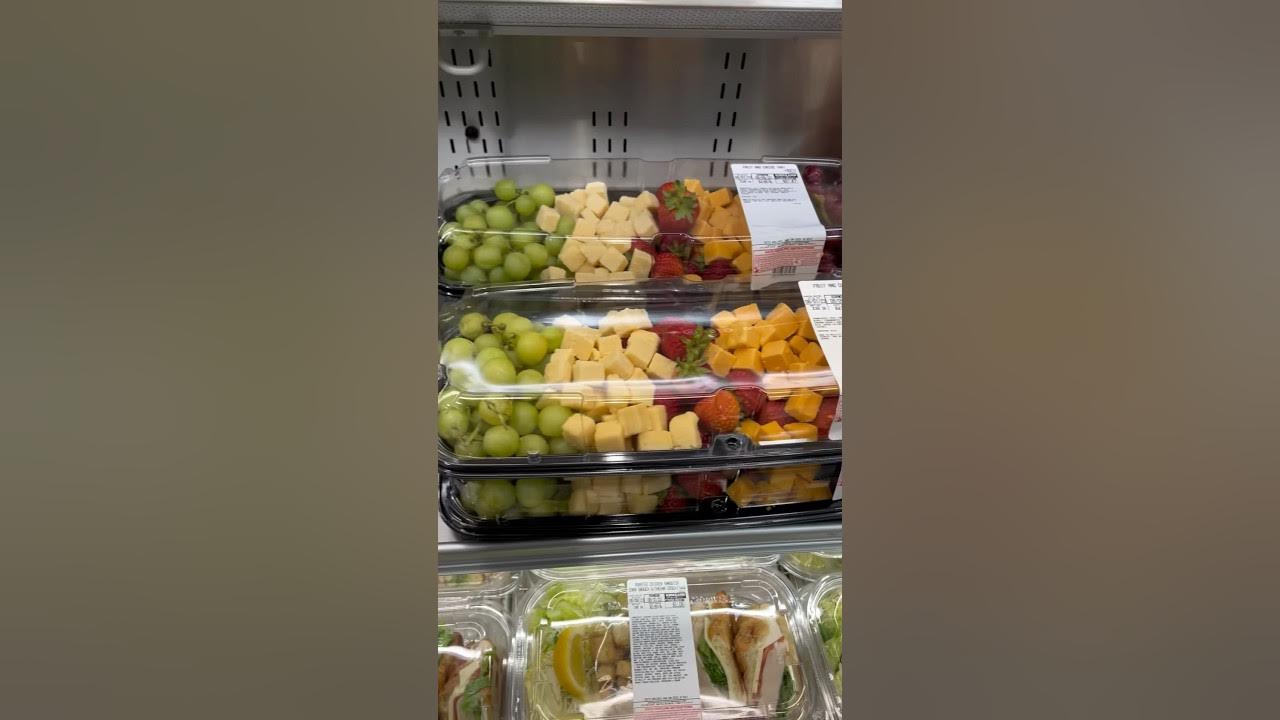 Costco Fruit and Cheese tray & Marinated Chicken Kabobs Meal Preps for