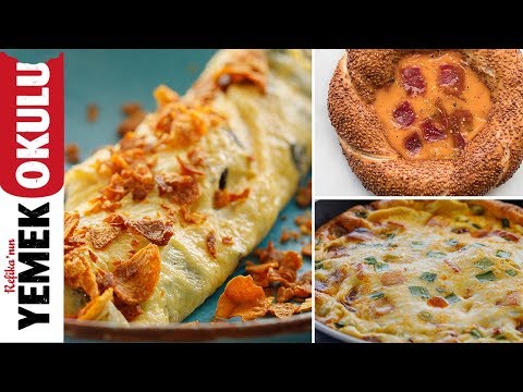 3 Gurme Yumurta Tarifi ( Pofidik, Mantarlı Çıtırtılı ve Simitli ) | Kahvaltı Tarifleri