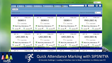 Quick Attendance Marking Interface | SIPSNITYA