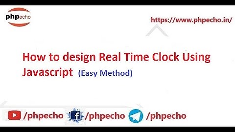 Real Time Clock Using Javascript