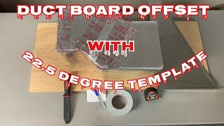 How to make an Offset with Duct Board