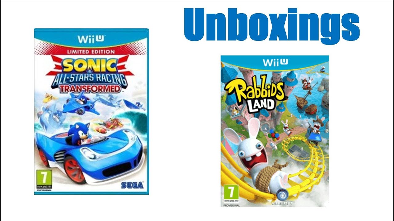 Sonic & All Stars Racing Transformed + Rabbids Land Nintendo Wii U