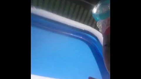 Diana's spring fun in her pool