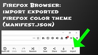import exported firefox color theme (theme.zip/.xpi required, tampermonkey addon) import exported firefox color theme (theme.zip/.xpi required, tampermonkey addon)