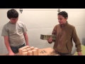 Two boys in the shop, teaching you how to make Koob (Kubb) Two boys in the shop, teaching you how to make Koob (Kubb)