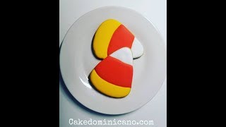 Galletas Candy Corn para Halloween (Candy corn cookies for Halloween) screenshot 2