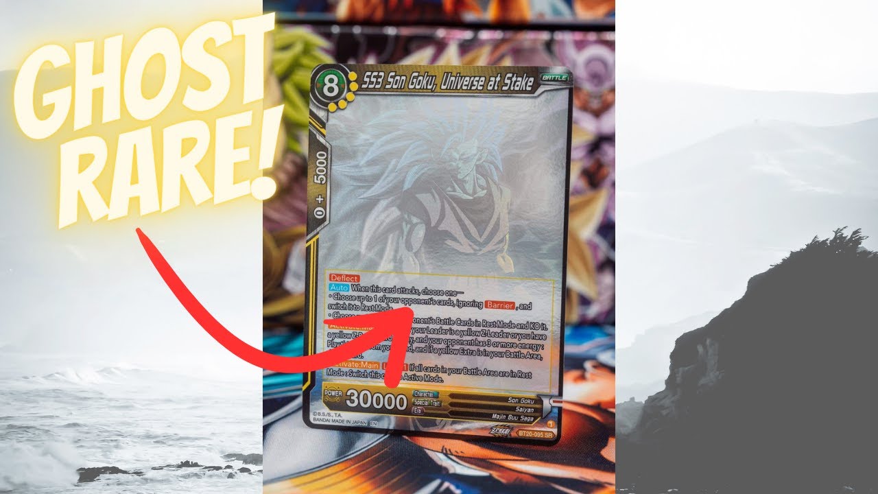 goku ghost rare card DBSCG-BT24C-062 SR SS Son Goku, Ground-Shaking Fury (Ghost Rare) A BGS 10 SS3 Son
