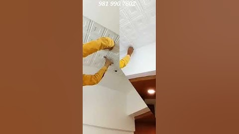 Embossed Exclusive Pvc Ceiling Tile installation video
