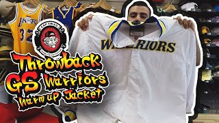 Mitchell & Ness Throwback Golden State Warriors Warm up Jacket