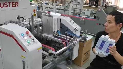 LUSTER folding inline printing quality inspection -Connecting Bobst folding machine