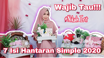 PRIA WAJIB TAU 7 Hantaran Pernikahan Simple, Murah (Makna Seserahan Pernikahan) #Weefcraftchannel