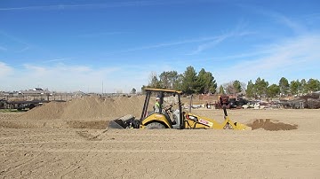 Digging a Trench with the Front Bucket By Operator Liebo