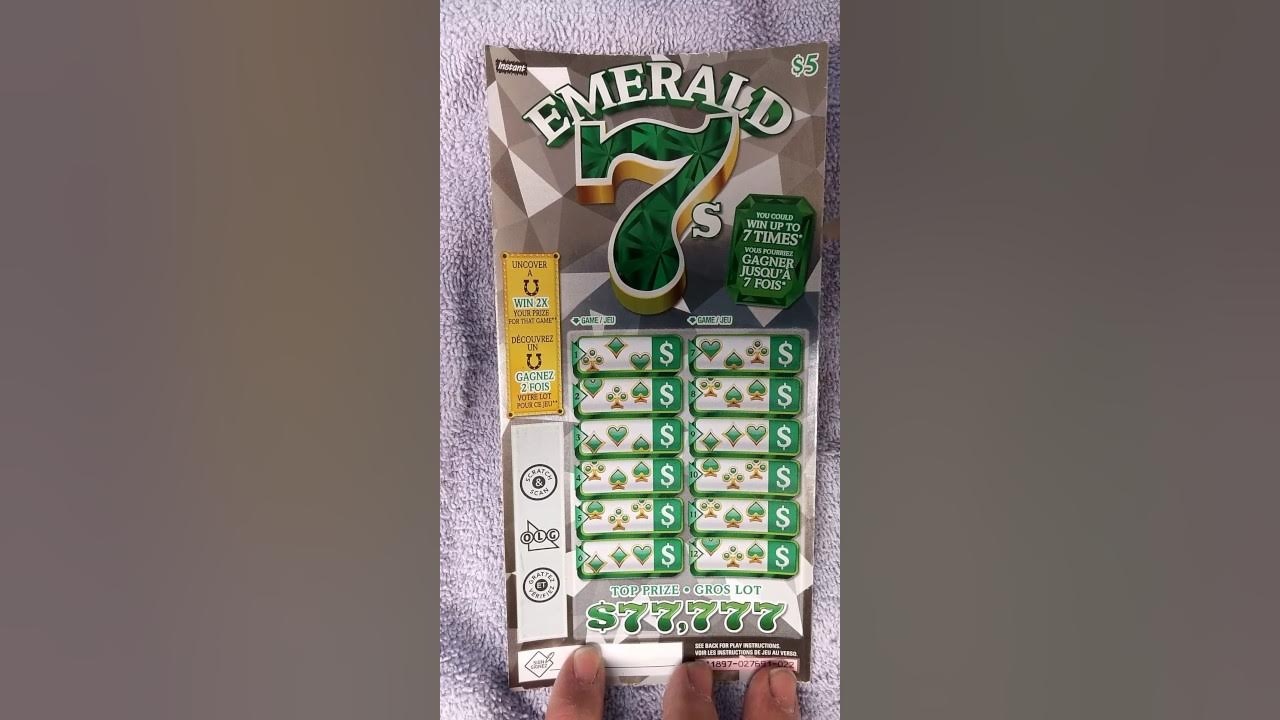 5.00 EMERALD 7 Scratch Ticket watch and see if I win!! YouTube