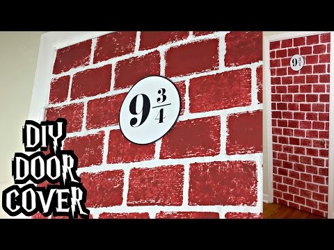 Diy Platform 9 3 4 Door Cover Harry Potter Youtube