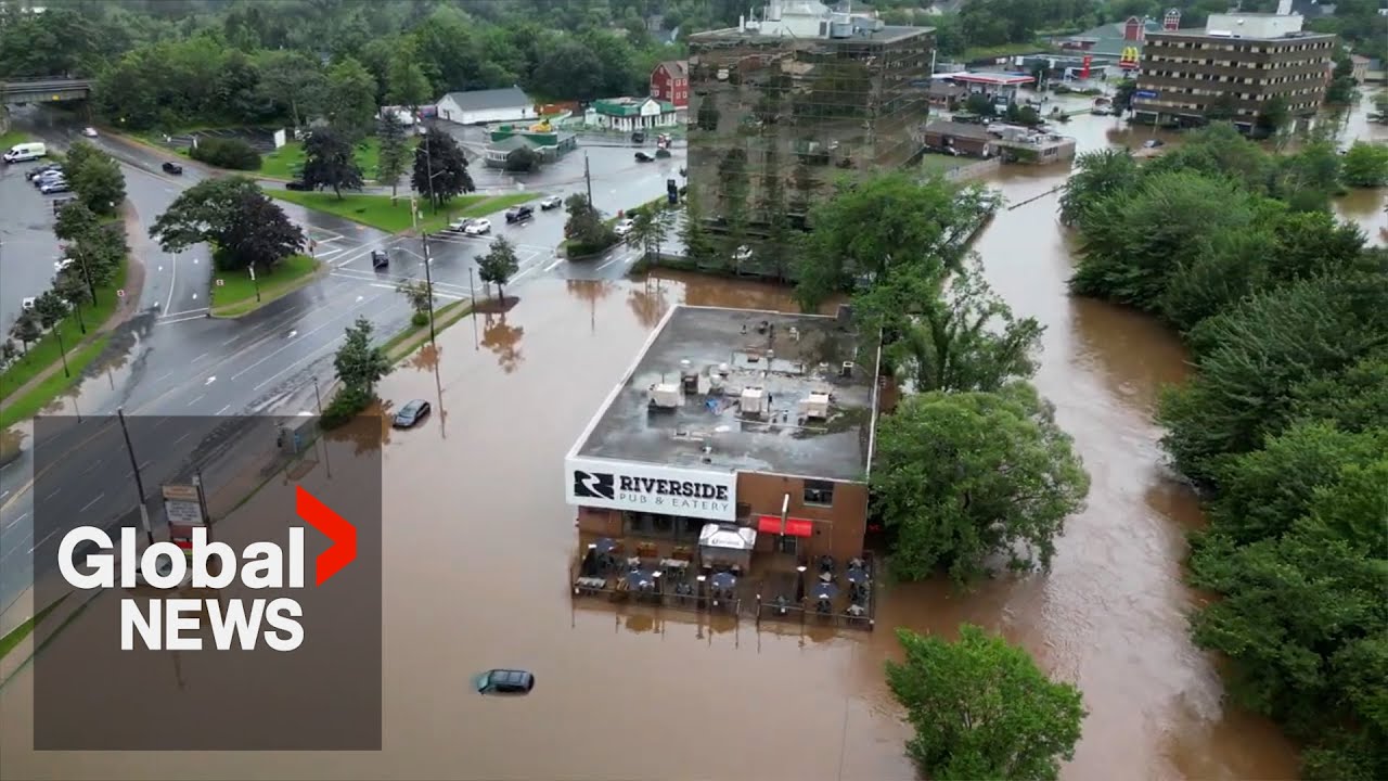 Nova Scotia Flooding Aerial Video Shows Large Portions Of Urban Areas Nova Scotia Flooding Aerial Video Shows Large Portions Of Urban Areas