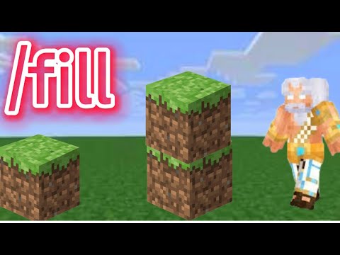 How to effectively use the /fill command Minecraft bedrock - YouTube