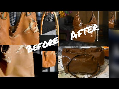 How to Restore a Peeled Off Leather Bag  Repair 10k worth bag in Just  200rs 