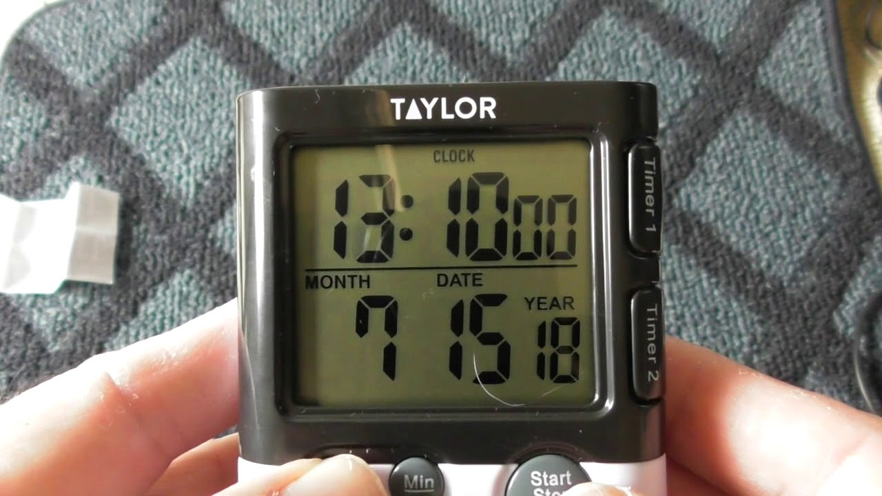 Taylor Dual Event Digital Timer and Clock Model 5828 Costco