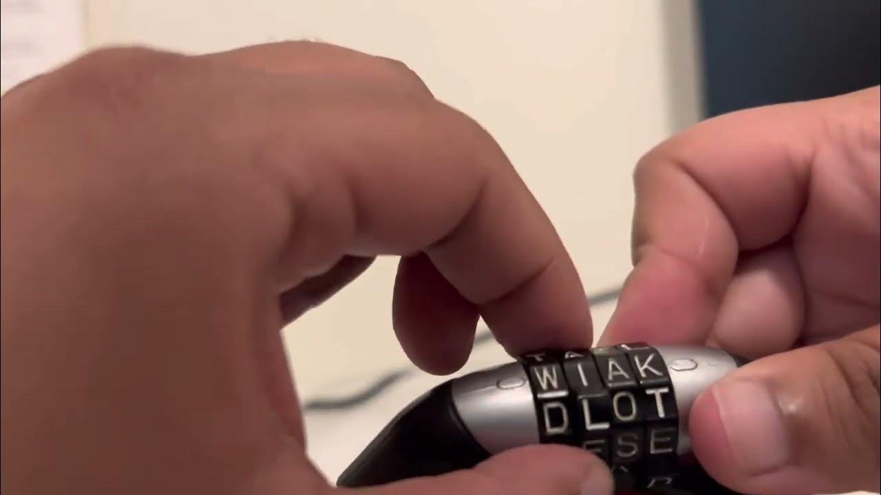 How to unlock your wordlock bike lock if you your passcode(Best