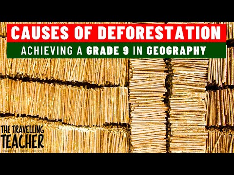 Causes of Deforestation. Geography Revision. KS3, GCSE, A&rsquo; Level. AQA, Edexcel, OCR. 9-1.