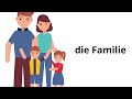 افراد العائلة باللغة الالمانية بشكل مبسط 