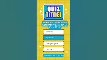 Quiz Video Test your knowledge! #MSOffice #Word #Excel #MCQ #Shorts #Microsoft #OfficeSkills #quiz