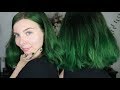 DARK GREEN HAIR Dunkelgrüne Haare (auswaschbar ohne Schäden)