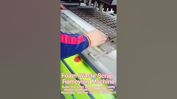 Foam Waste Scrap Removing Machine | How to remove die cut foam scrap?